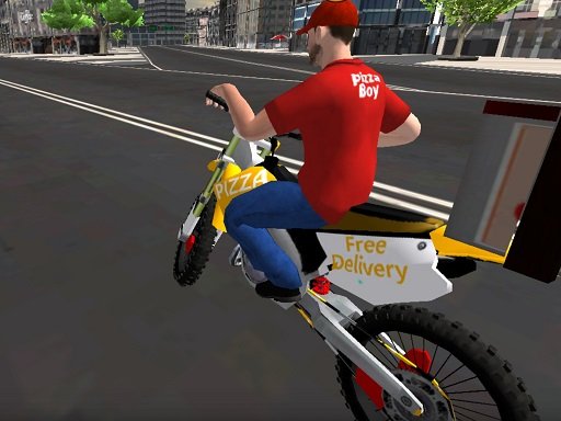 Motor Bike Pizza Delivery