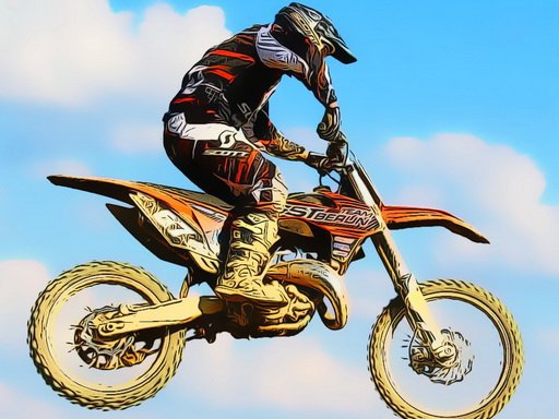 Dirtbike Racing Stunts Puzzle