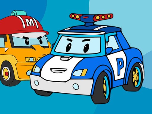 Robocar Poli Coloring