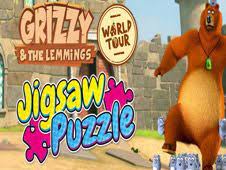 Grizzy and the Lemmings: World Tour Jigsaw Puzzle